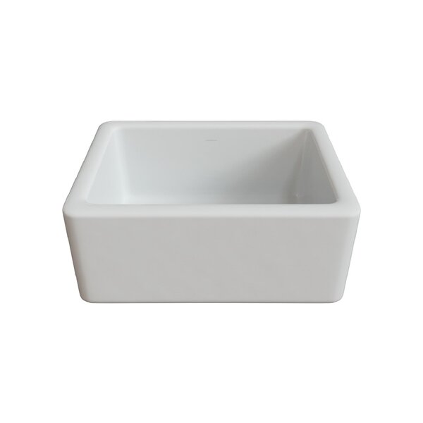 LaToscana 24 L Single Bowl Fireclay Kitchen Sink Wayfair   24' L Single Bowl Fireclay Kitchen Sink 